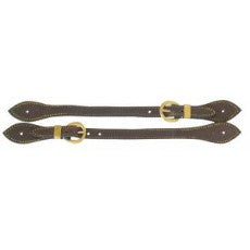 Western Spur Strap Brown W/stitching - 080040