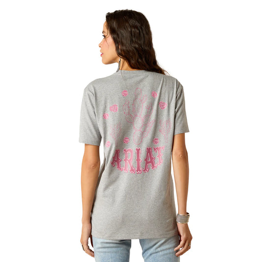 Ariat Ladies Tee Shirt - Cactus Rose - 10051496