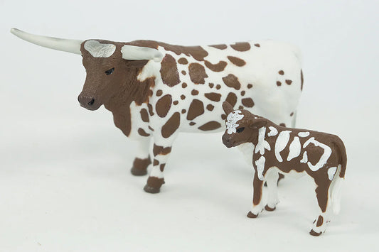 Big Country Toys - Longhorn Cow and Calf - 405