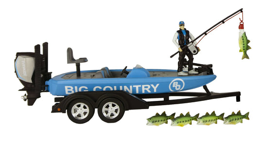 Big Country Toys - Bass Fishing Boat - 11pc Set - 498