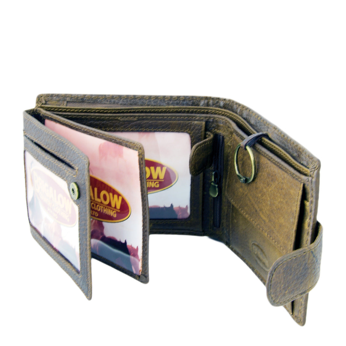 Brigalow Mens Distressed Leather Wallet - Bull Rider - 5017E