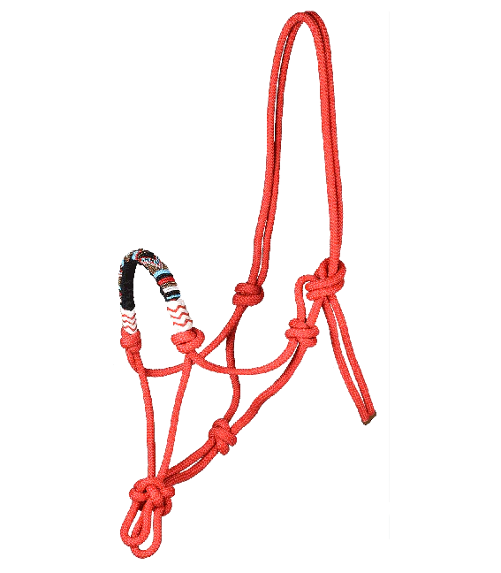 Waldhausen Rope Halter Pearls Red - Full - HALRPRD-F