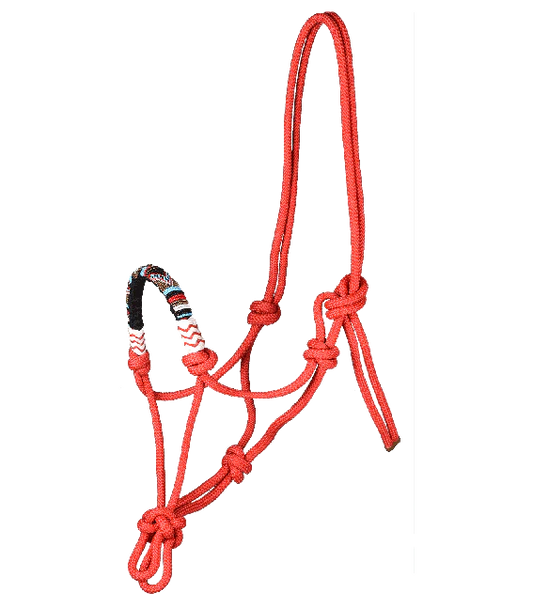 Waldhausen Rope Halter Pearls Red - Full - HALRPRD-F