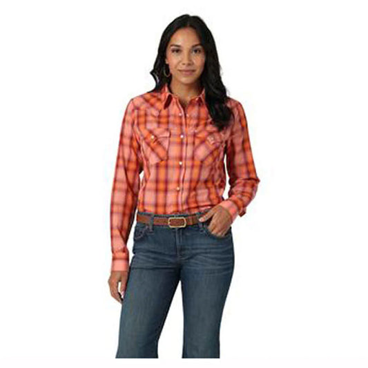 Wrangler USA Ladies Western Snap L/S Shirt - Assorted - 112335501 - On Sale