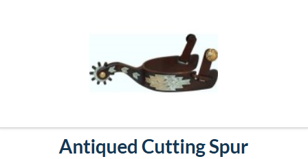 Top Hand Saddlery Antiqued Cutting Spur - 088220