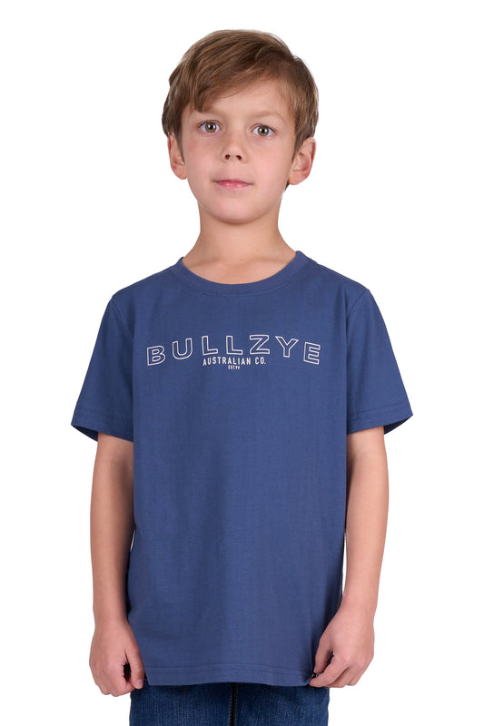 Bullzye Boys Ryan S/S Tee - Blue Steel - B4S3503380