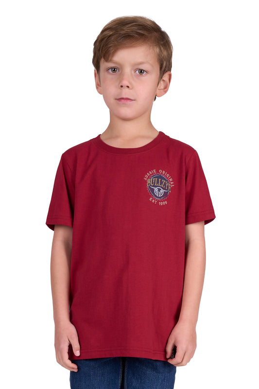 Bullzye Boys Gaz S/S Tee - Red - B4S3503384