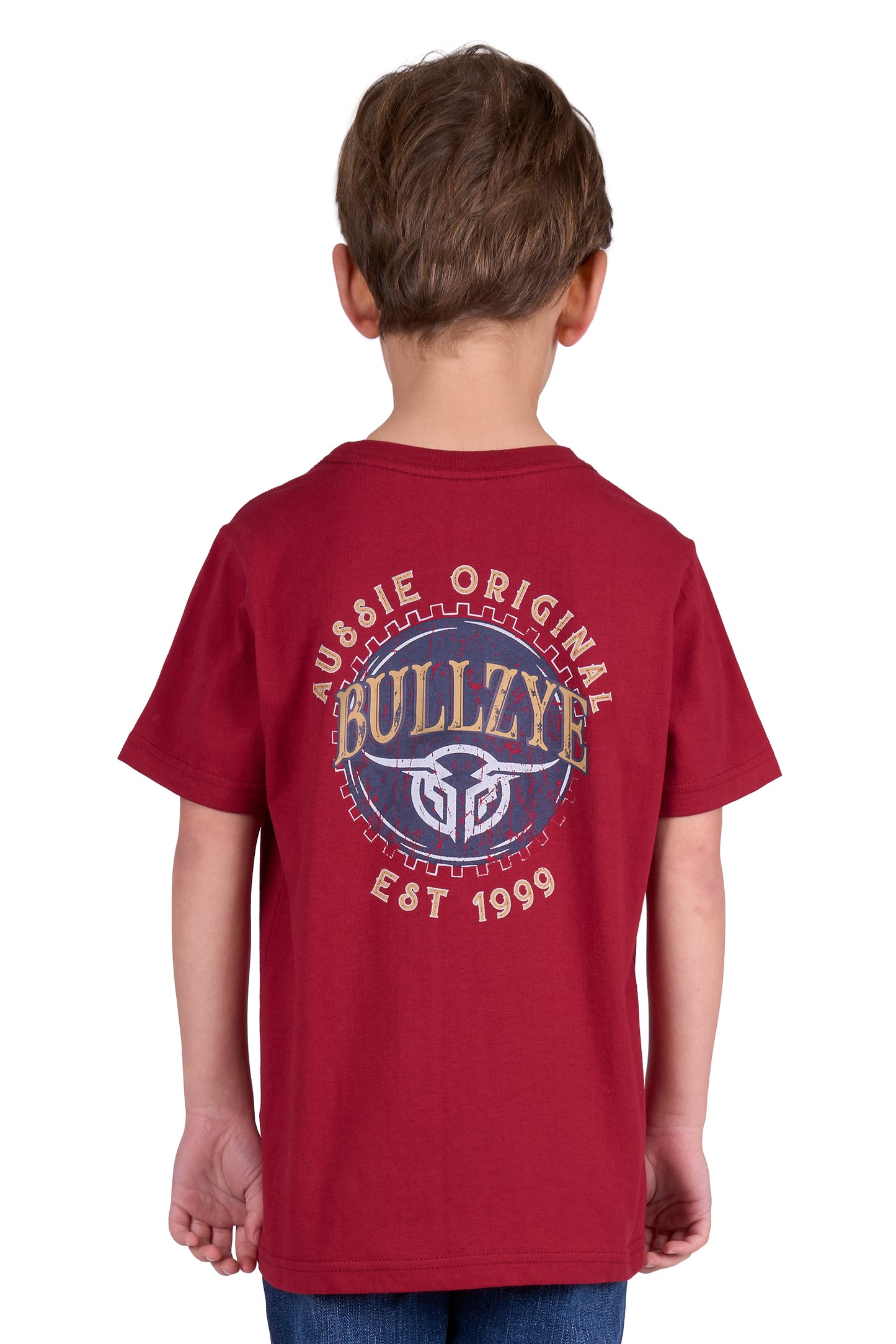 Bullzye Boys Gaz S/S Tee - Red - B4S3503384