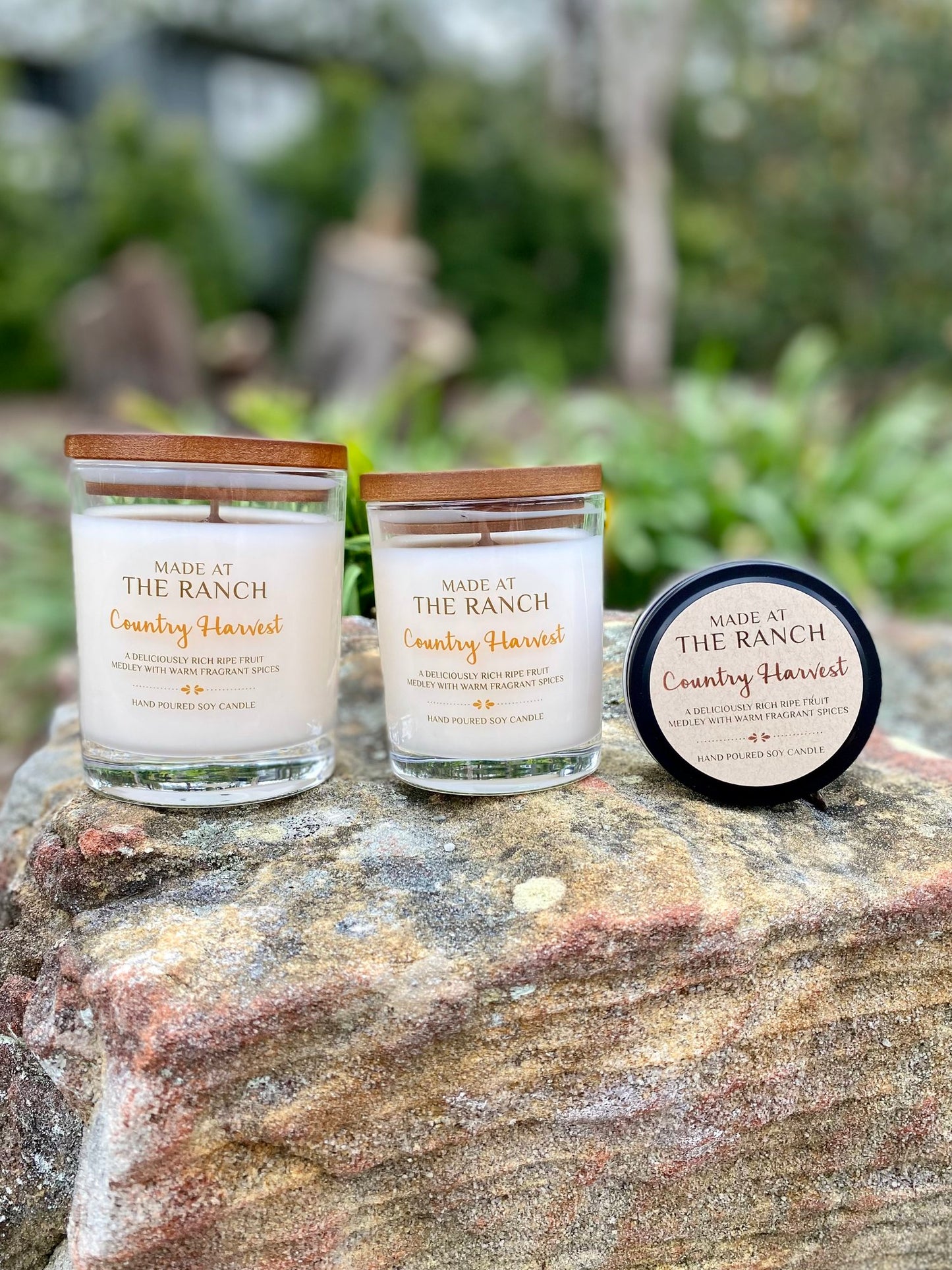 Made At The Ranch Soy Candle Black Scent Sampler - Country Harvest