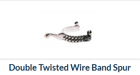 Top Hand Saddlery Double Twisted Wire Band Spur - 088868