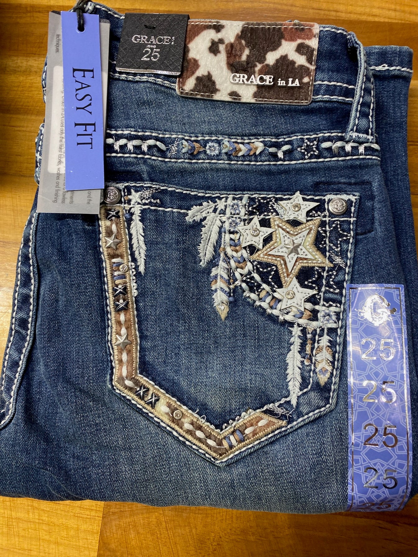 Grace in LA Dream Catcher Easy Fit Jeans - EB61803 – Sheps Outfitters