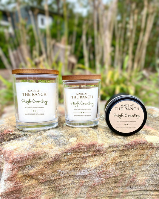 Made At The Ranch Soy Candle Black Scent Sampler - High Country