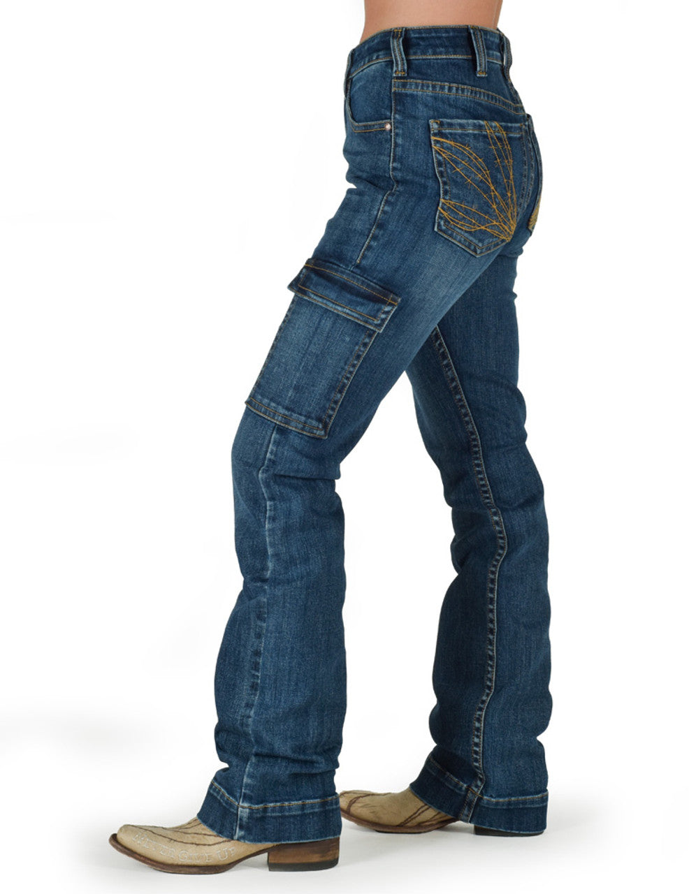 Cowgirl Tuff Raising The Bar - High Waist - Medium Wash