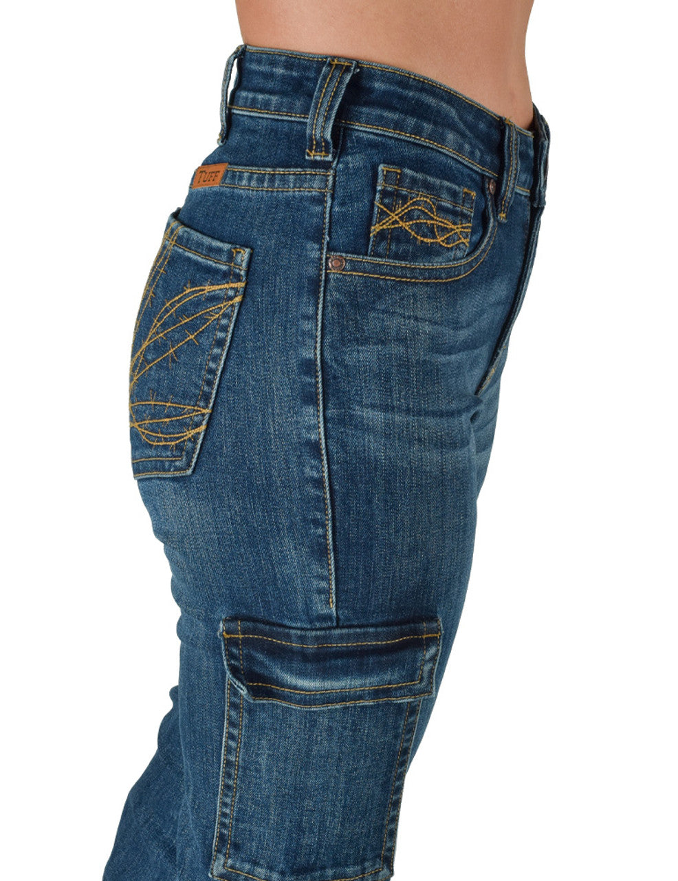 Cowgirl Tuff Raising The Bar - High Waist - Medium Wash