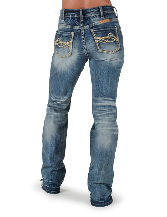 Cowgirl Tuff Twister Natural Waist Jean - Twister