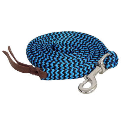 Toowoomba Saddlery Pro Series Rope Lead - (7ft) - 2.15m - Blue/Black - LEADTSPRO05