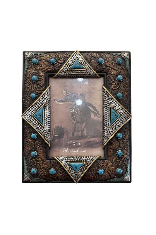 Pure Western Studded Photo Frame - P4S1922GFT