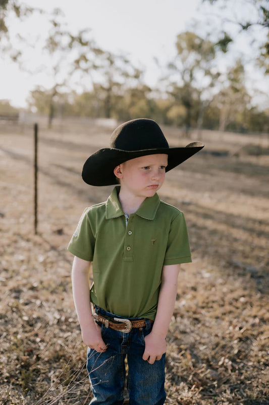 Little Windmill Olive Jnr Polo - Green