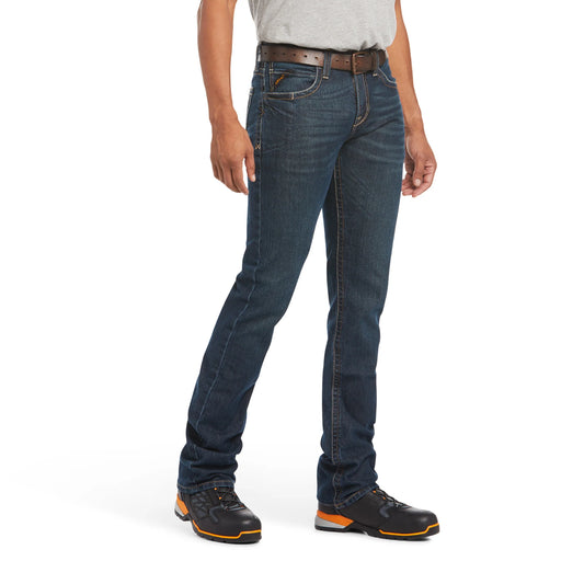 Ariat Mens Rebar M7 Dura Stretch Edge Stackable Straight Leg Jean - 36" Leg - Bodie - 10034628