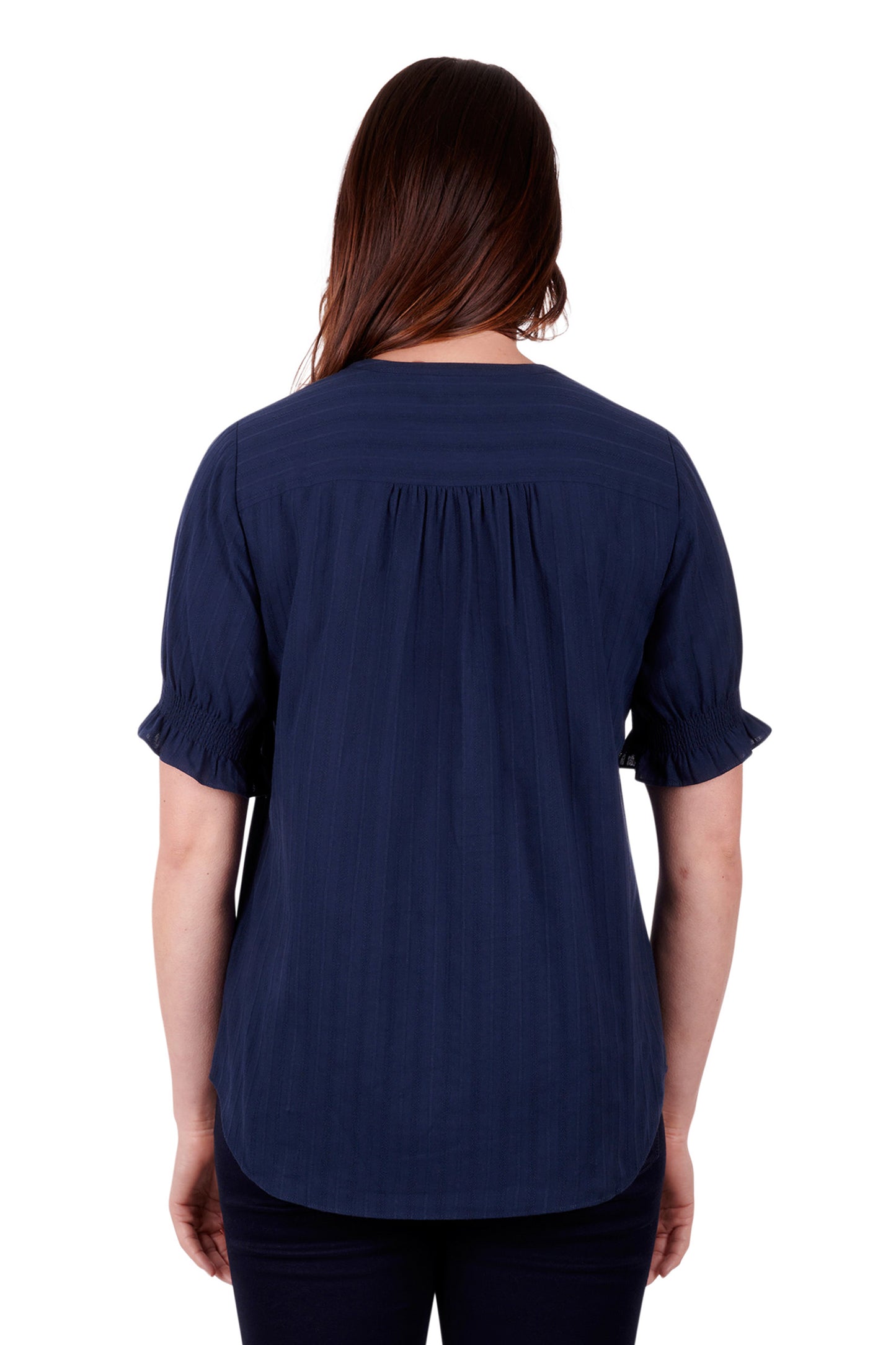 Thomas Cook Ladies Kaylie S/S Blouse - Navy - T3S2136097- On Sale