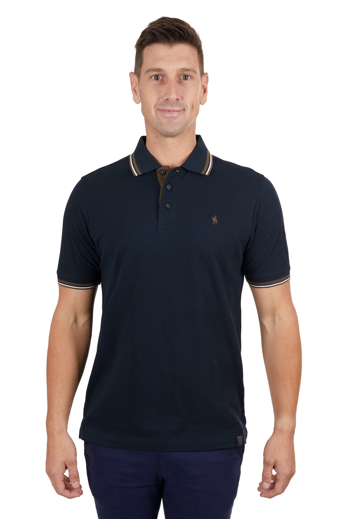 Thomas Cook Mens Logan Tailored S/S Polo - Navy - T4S1506012