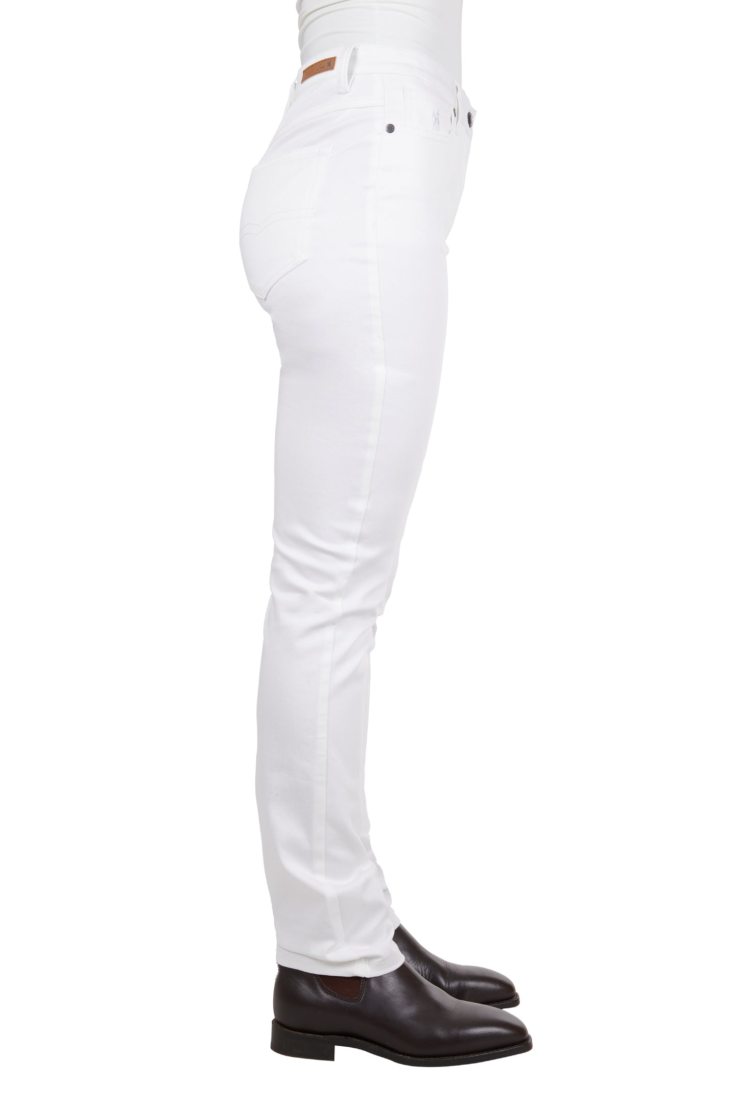 Thomas Cook Ladies Suzie Slimmer Leg Wonder Jean - 32" - White - T4S2215128