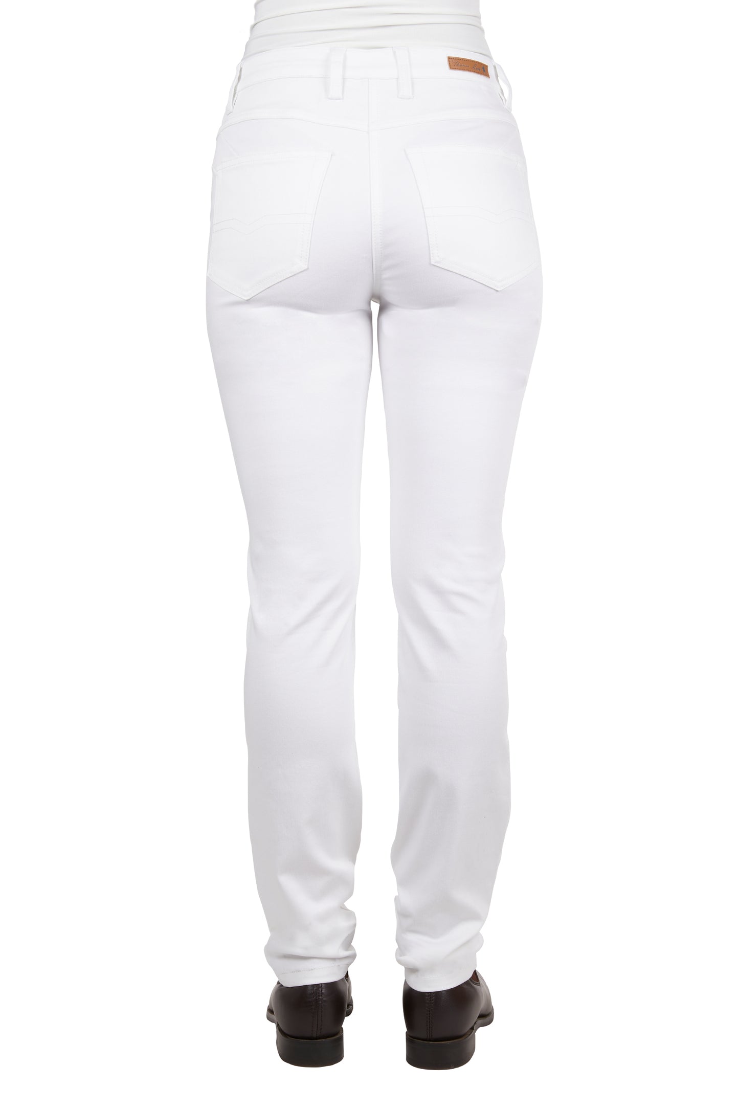 Thomas Cook Ladies Suzie Slimmer Leg Wonder Jean - 32" - White - T4S2215128