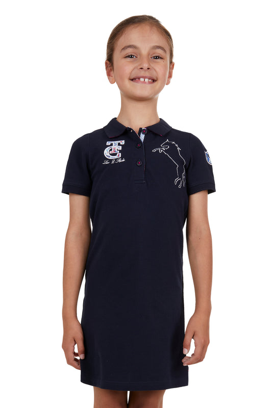 Thomas Cook Girls Short Sleeve Polo Dress - Navy - T4S5408053