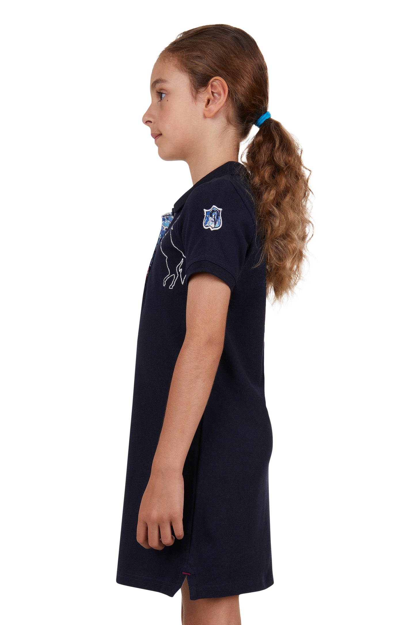 Thomas Cook Girls Short Sleeve Polo Dress - Navy - T4S5408053