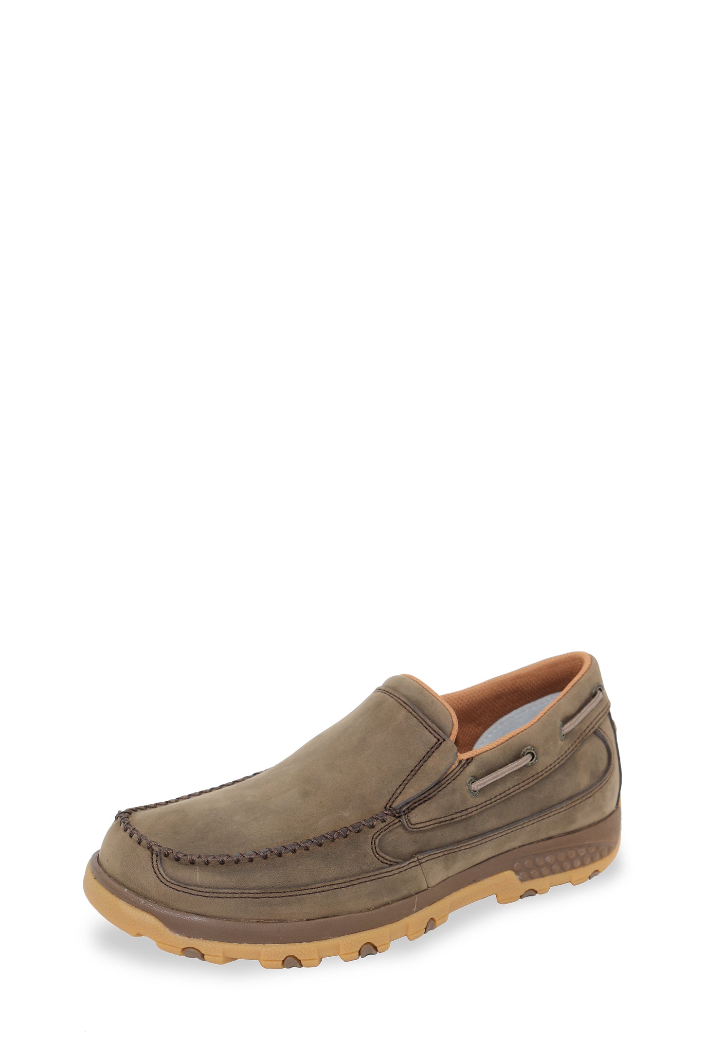 Twisted X Mens Cellstretch Slip On - Shitake Brown - TCMXC0019