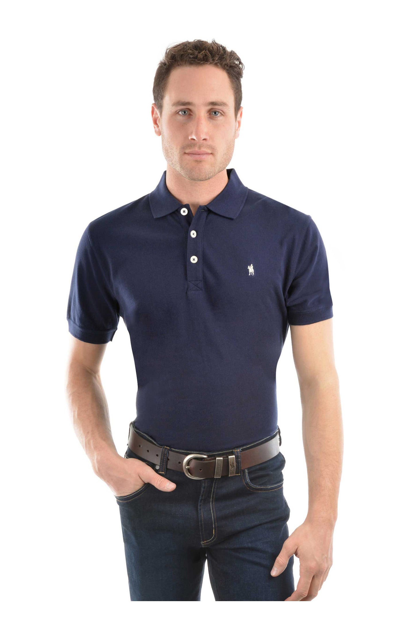 Thomas Cook Mens Tailored Short Sleeve Polo - Dark Navy - TCP1506009