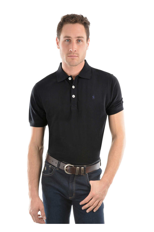 Thomas Cook Mens Tailored Short Sleeve Polo - Black - TCP1506009