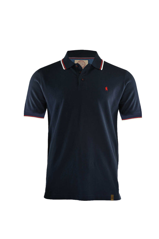 Thomas Cook Mens Fostered Tailored Short Sleeve Polo - Navy - TCP1506037