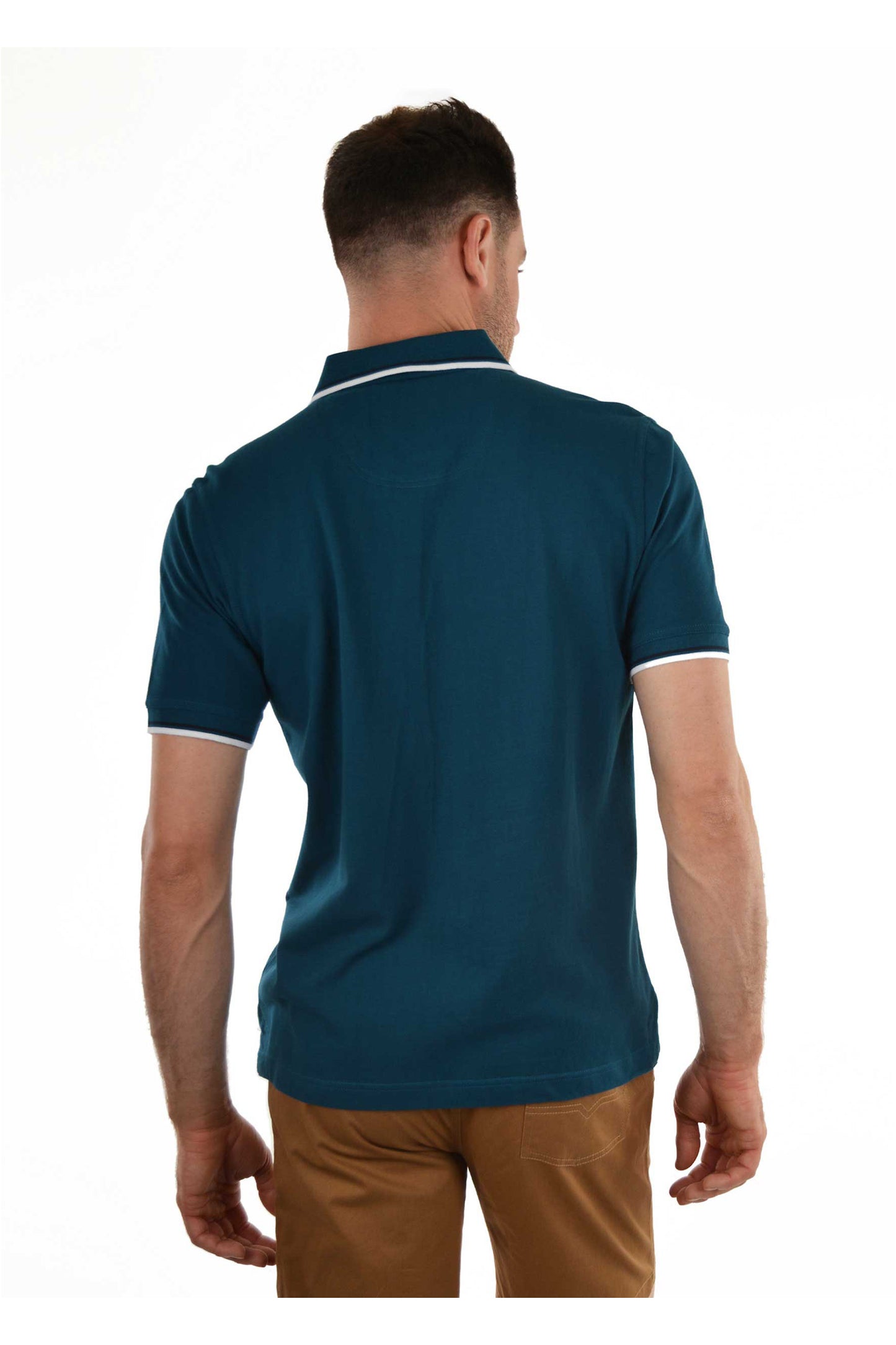 Thomas Cook Mens Fostered Tailored Short Sleeve Polo - Iron Blue - TCP1506037