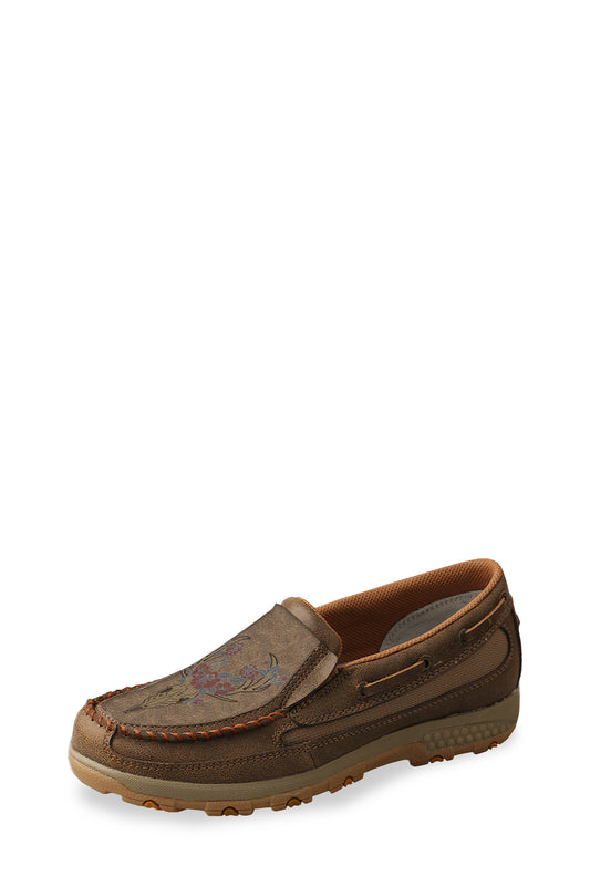 Twisted X Ladies Stag Cellstretch Mocs Slip On - Bomber/Multi - TCWXC0058