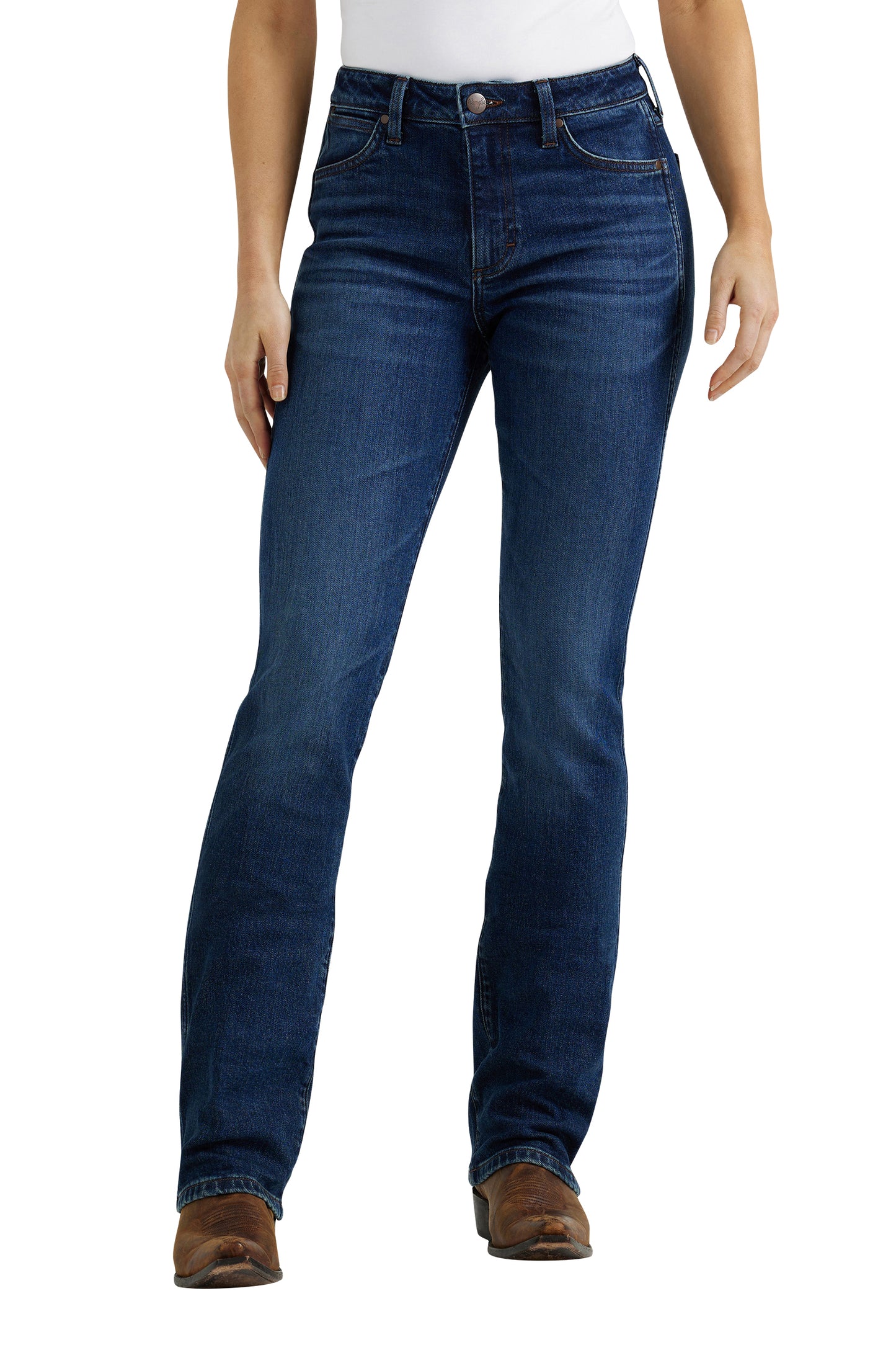 Wrangler Ladies High Rise Boot Cut Jean - Isla - 32" Leg - W112352982