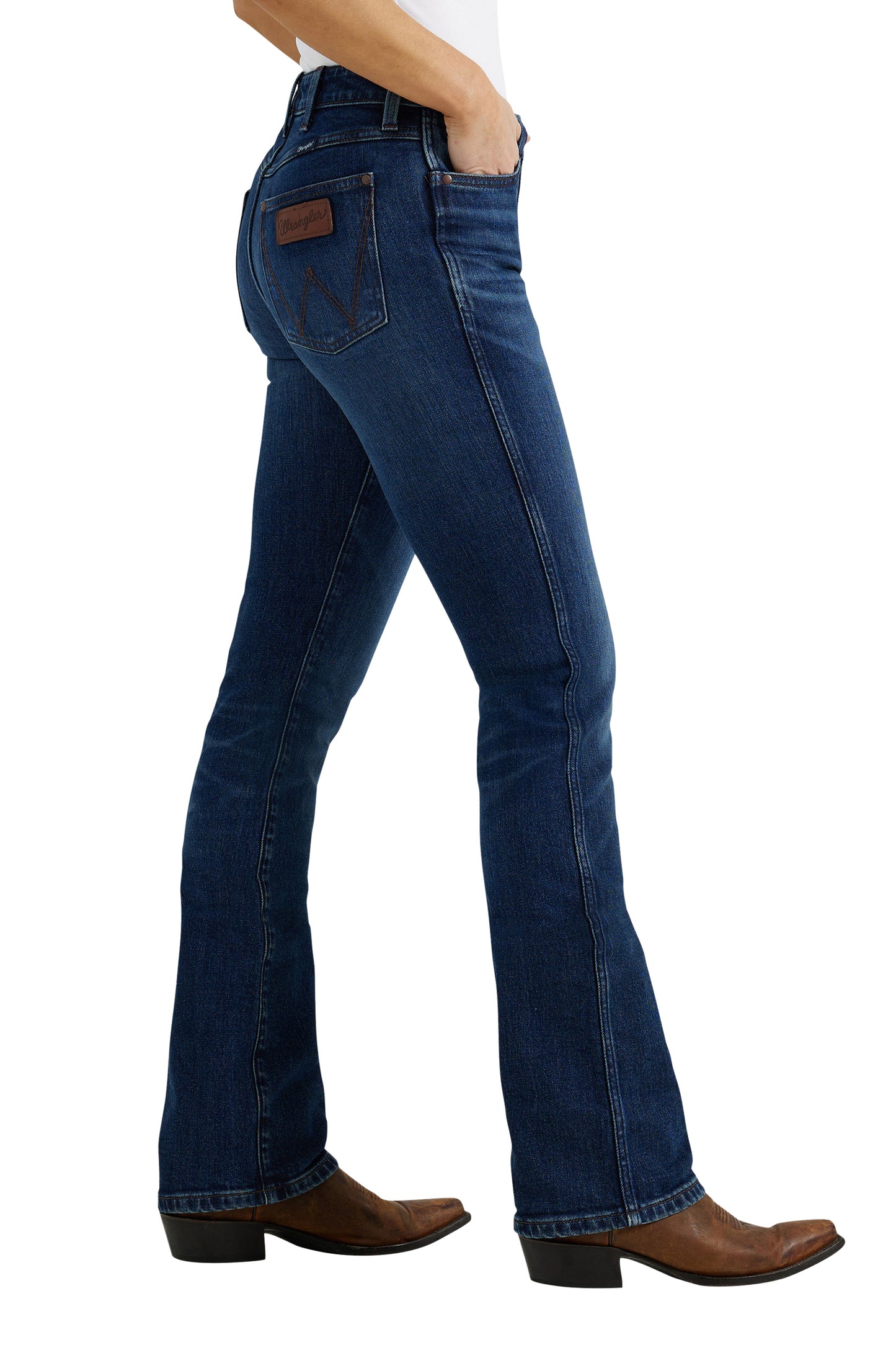 Wrangler Ladies High Rise Boot Cut Jean - Isla - 32" Leg - W112352982