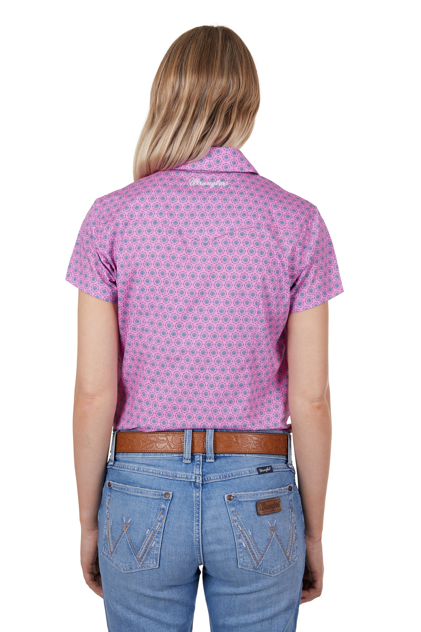 Wrangler Ladies Carly S/S Shirt - Pink - X4S2132128