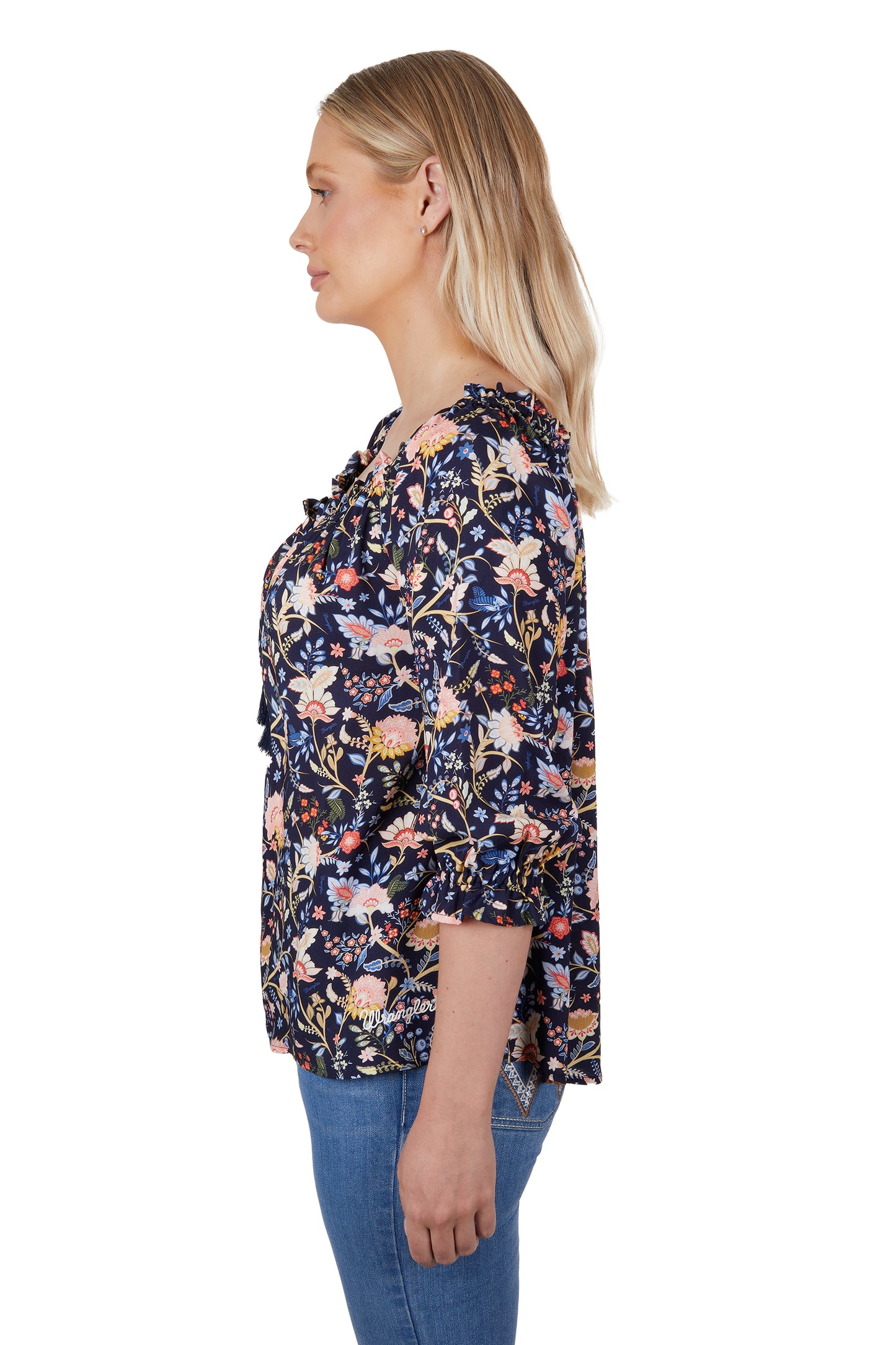 Wrangler Ladies Cassidy S/S Blouse - Multi - X4S2523199