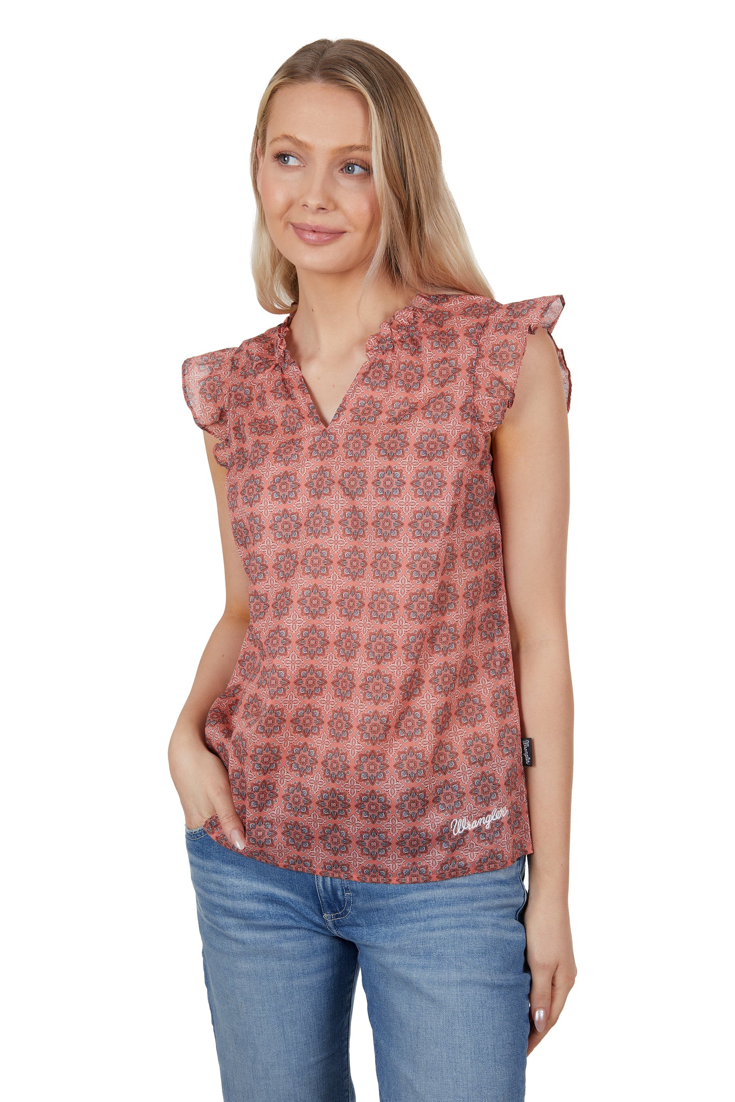 Wrangler Ladies Miranda Blouse - Multi - X4S2526118