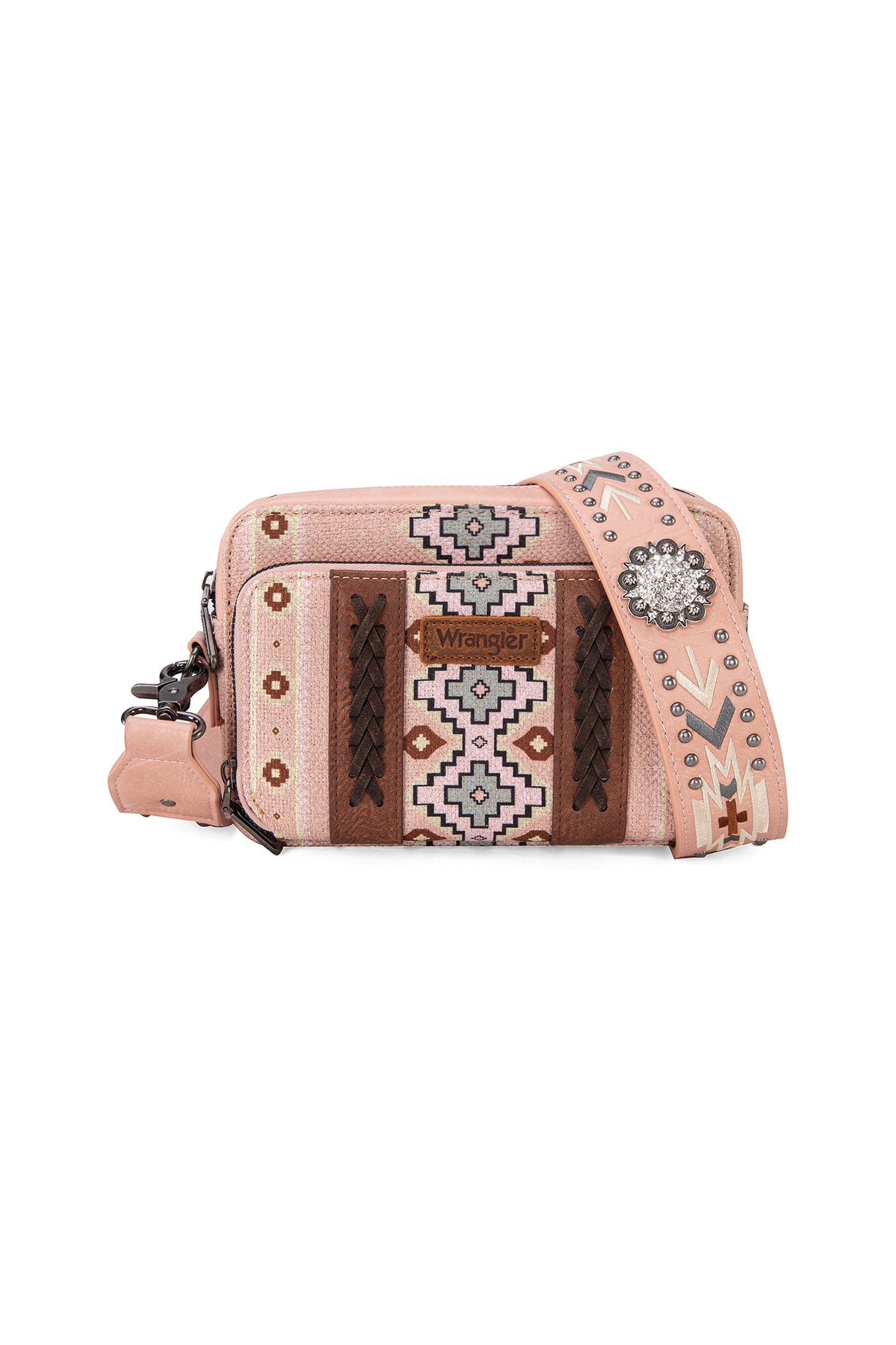 Wrangler Southwestern Crossbody Wallet Bag - Pink - X4S2970BAG