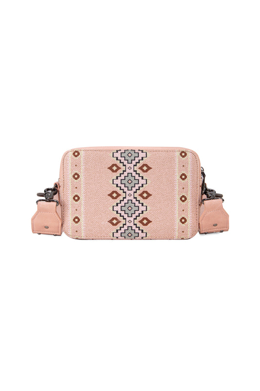 Wrangler Southwestern Crossbody Wallet Bag - Pink - X4S2970BAG