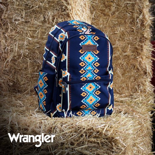 Wrangler Southwestern Canvas Backpack - Navy - X4S2974BAG