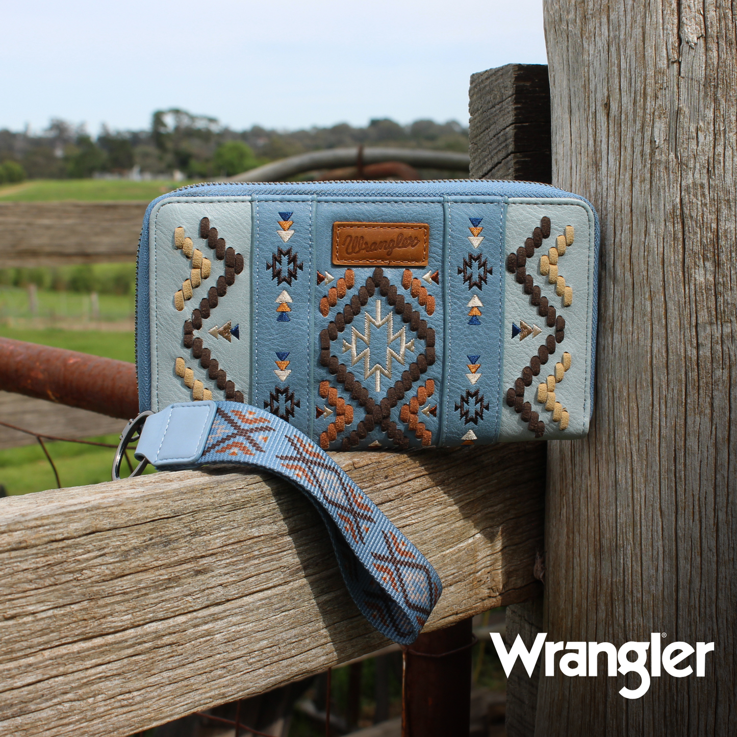 Wrangler Arizona Wallet - Blue - X4S2983WL