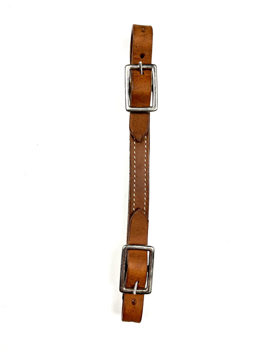 Ezy Ride Curb Strap Stitched 2 Buckle Harness - Leather - NE-AJ-210