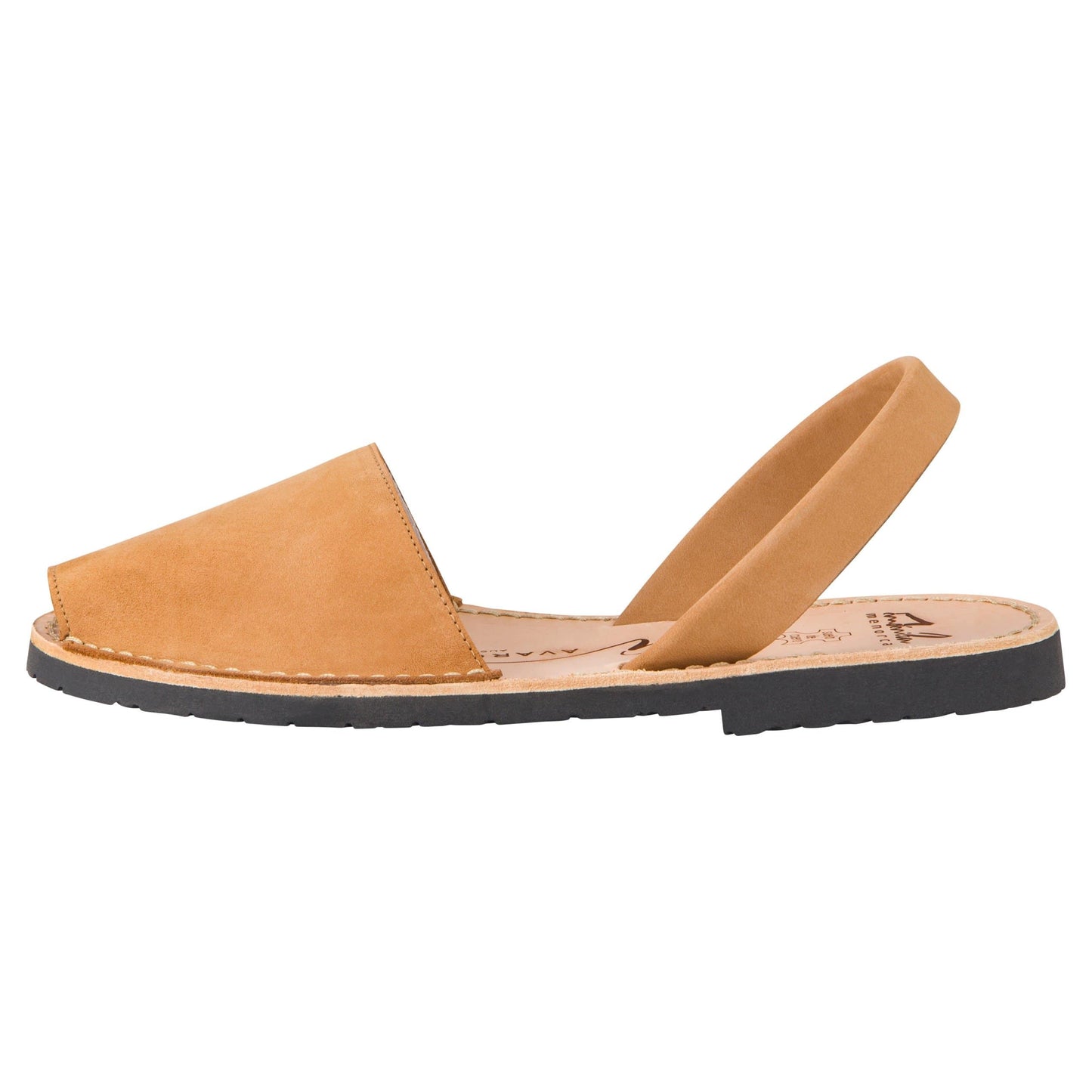 Avarcas Ladies Tan Nubuck Shoe - Tan Nubuck