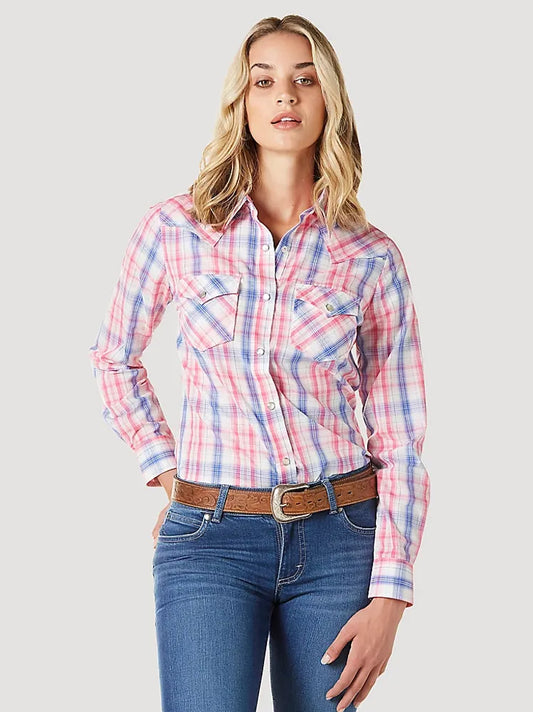 Wrangler USA Ladies Western Snap L/S Shirt - Assorted - 112335506 - On Sale