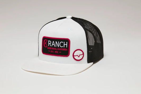 Kimes Ranch CK31 Trucker Cap - White/Black