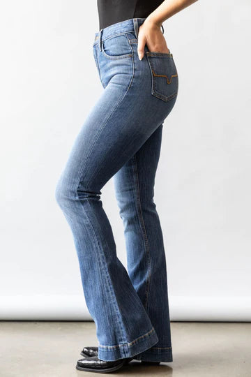 Kimes Ranch USA Ladies Jennifer Jeans - 30", 32", 34" and 36" Leg - Mid Wash