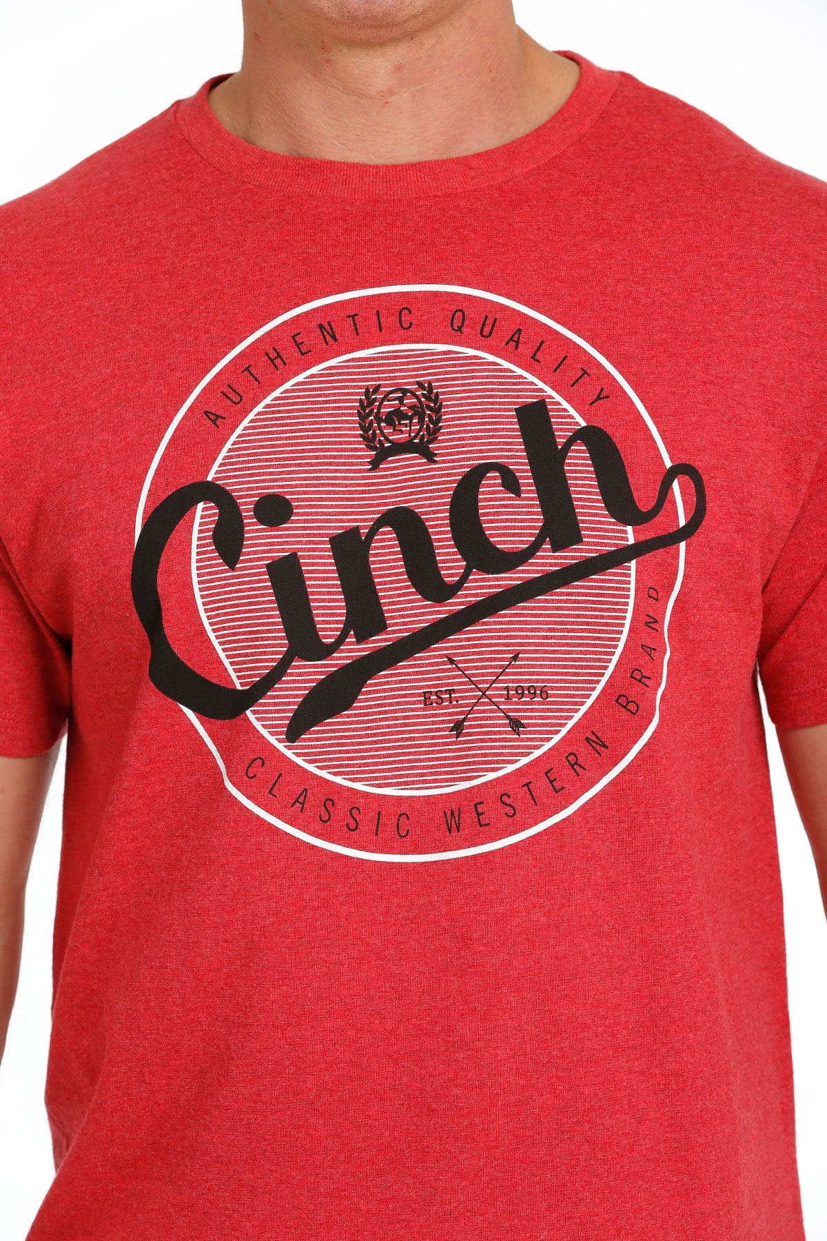 Cinch Mens Tee - Heather Red - MTT1690554